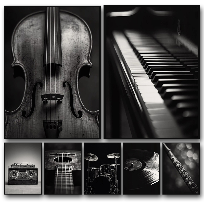 Picture Of Musical Instrument - Poster Fotografici di Strumenti Musicali Classici,