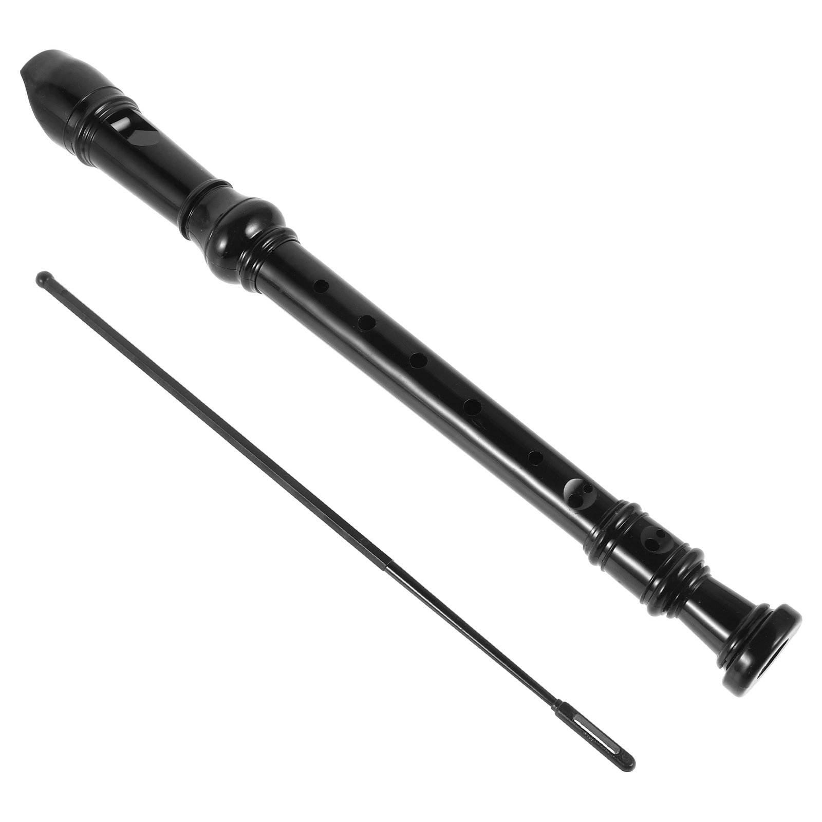 Soprano Recorder Plastic - Flauto dolce in ABS trasparente nero