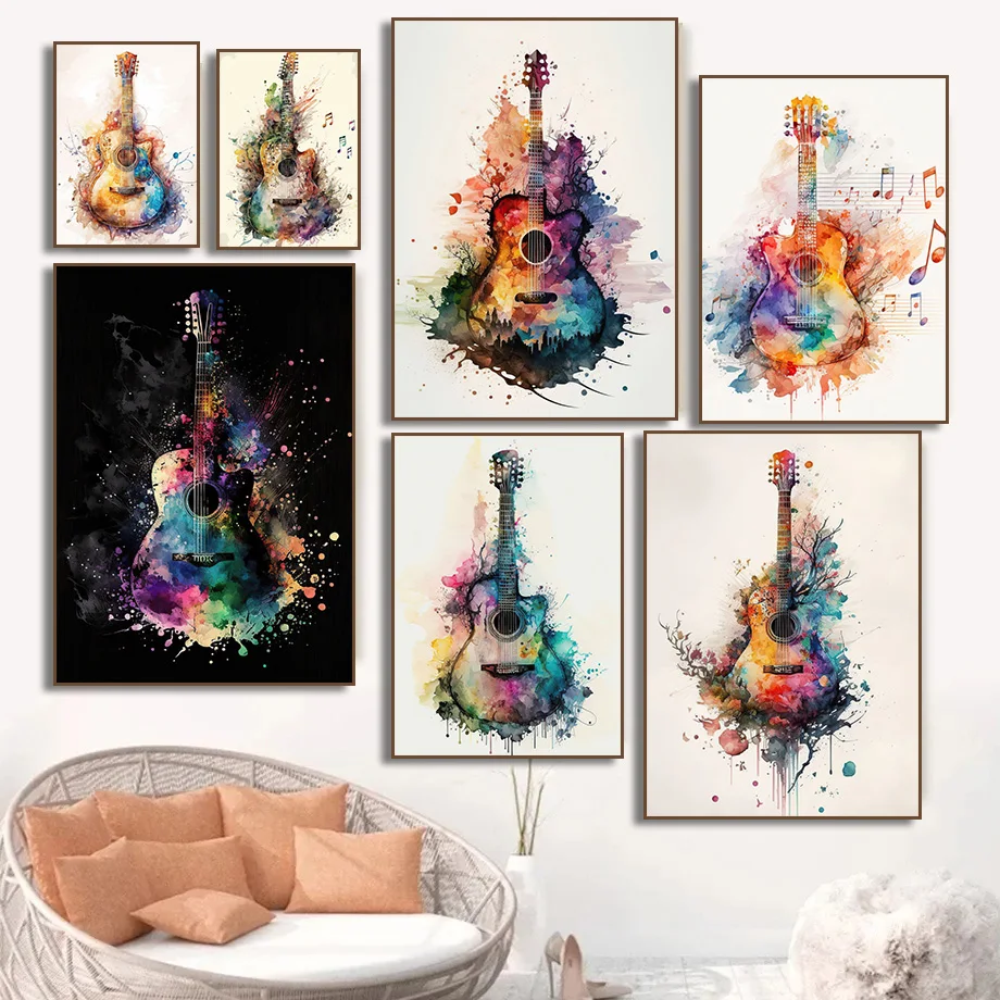 Picture Of Musical Instrument - (Senza cornice) Poster artistico a tema