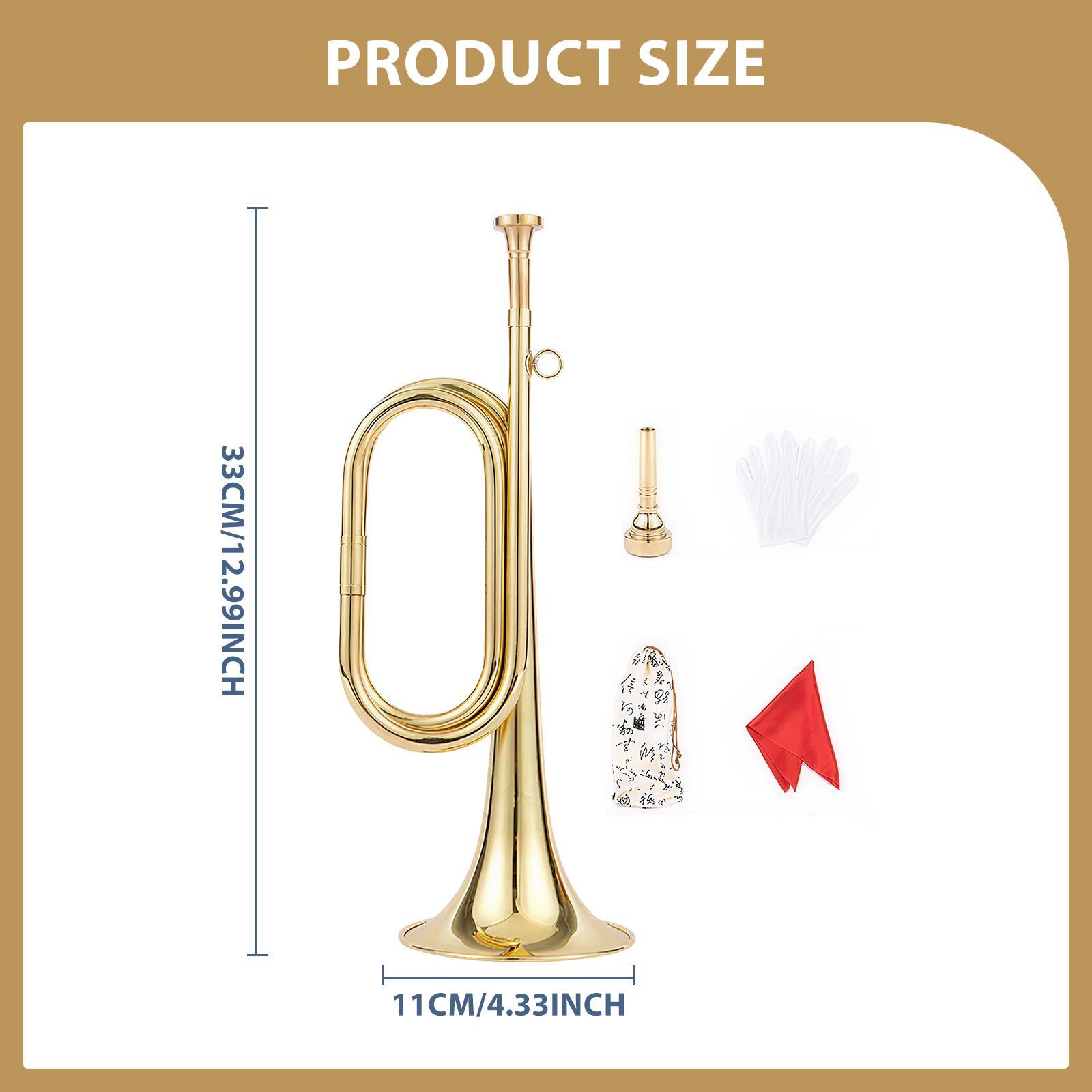 Musical Instrument Bugle - Tromba con Guanti, Strumento Musicale in