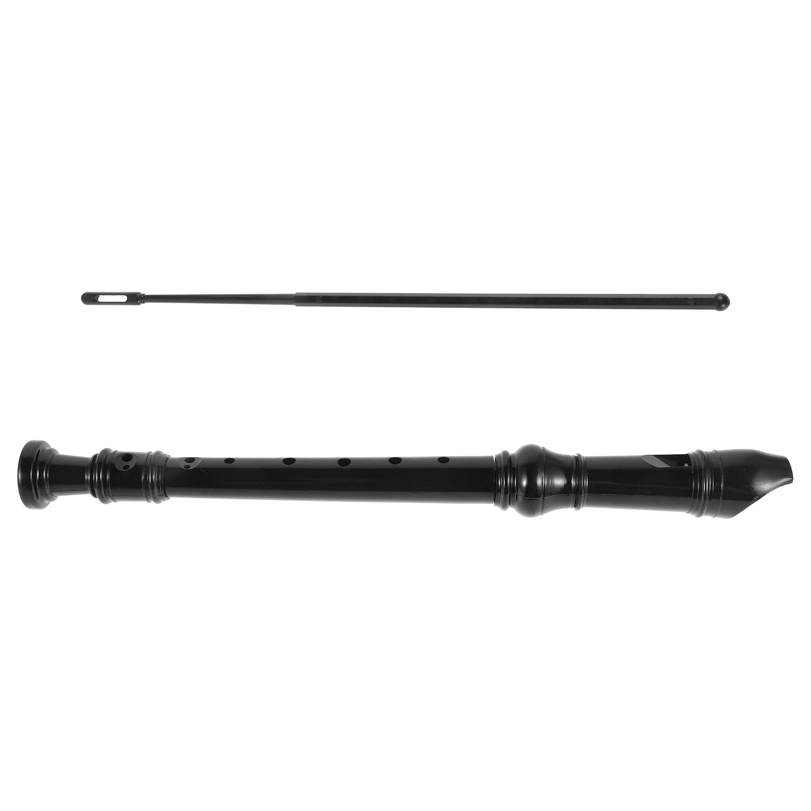 Soprano Recorder Plastic - Flauto dolce soprano nero trasparente con