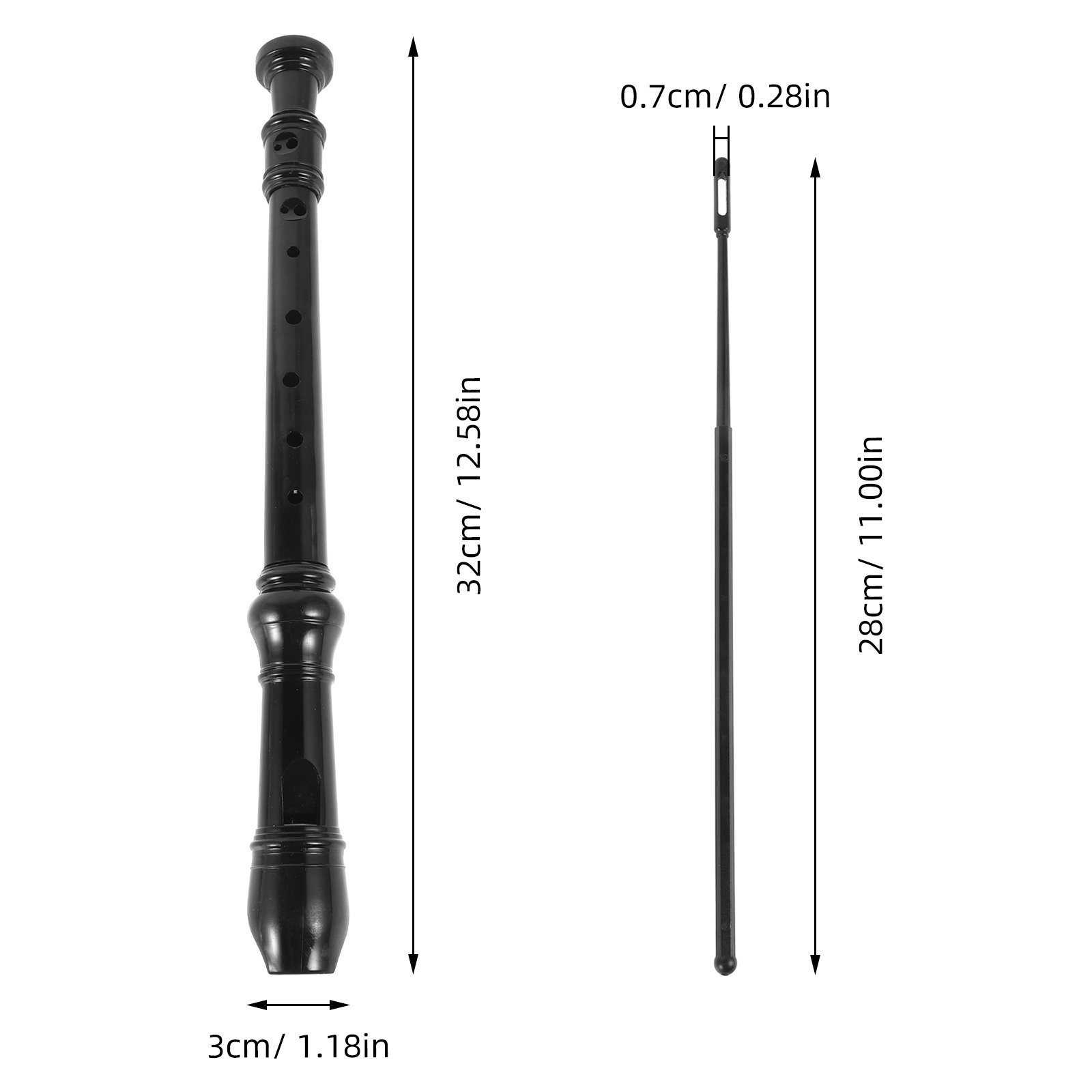Flauto dolce soprano nero tras - Soprano Recorder Plastic recensione e prezzo