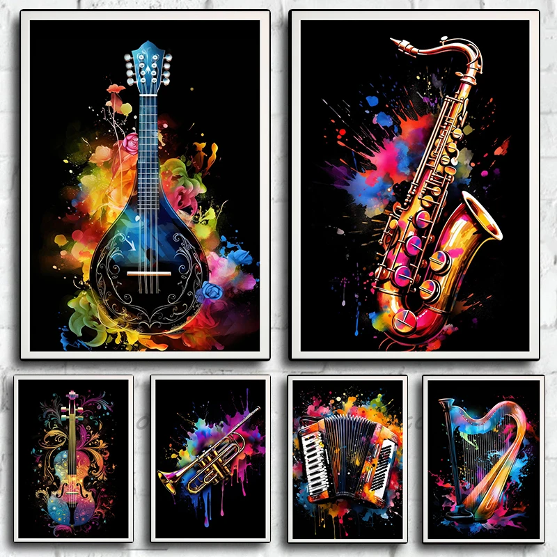 Poster con immagini di strumen - Picture Of Musical Instrument recensione e prezzo